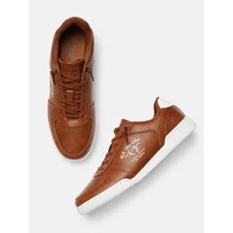 u.s. polo assn. U S Polo Assn Men Tan Brown LIGUORY 2.0 Perforations Sneakers-picture-11