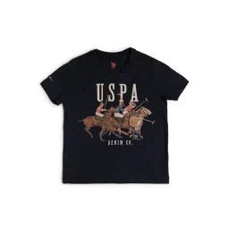 u.s. polo assn. US Polo Kids Boys Blue Cotton Printed T-Shirt-picture-46