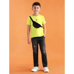 u.s. polo assn. US Polo Kids Boys Green Cotton T-Shirt-picture-22