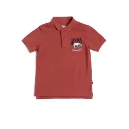 u.s. polo assn. US Polo Kids Boys Red Cotton Embroidery Polo T-Shirt-picture-25