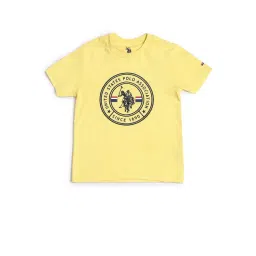 u.s. polo assn. US Polo Kids Boys Yellow Cotton Printed T-Shirt-picture-31