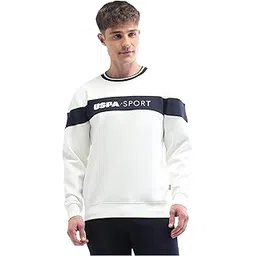 u.s. polo assn. USPA Active Sports Men's Brand Printed Luxe Sweatshirt-picture-40