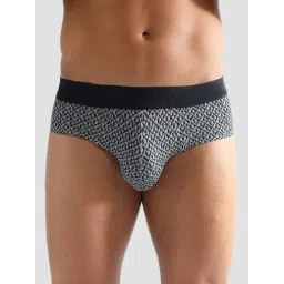 u.s. polo assn. USPA Innerwear Grey Cotton Regular Fit Printed Briefs-picture-27