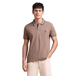 u.s. polo assn. U.S.Polo Association Men's Pure Cotton Slim Fit Polo Shirt-picture-38