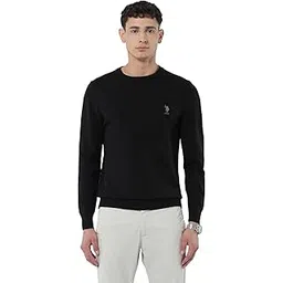 u.s. polo assn. U.s.Polo Association Men's Solid Regular fit Sweater-picture-24
