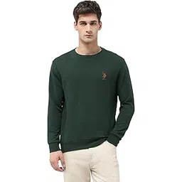 u.s. polo assn. U.S.Polo Association Men's Textured Regular Fit Sweatshirt-picture-29