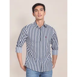 U.S. Polo Assn. Vertically Striped Casual Pure Cotton Shirt-picture-27