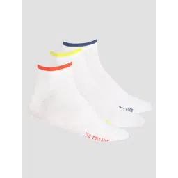 U.S. Polo Assn. White Ankle Length Socks - Pack of 3-picture-23