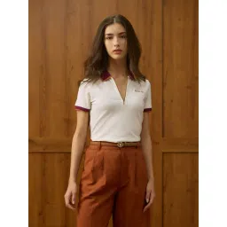 U.S. Polo Assn. White Cotton Regular Fit Polo T-Shirt-picture-42