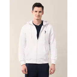 U.S. Polo Assn. White Cotton Regular Fit Printed Hooded Sweatshirt-picture-36
