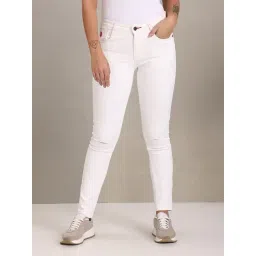 U.S. Polo Assn. White Distressed Skinny Fit Mid Rise Jeans-picture-35