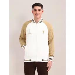 U.S. Polo Assn. White Regular Fit Colour Block Sweatshirt-picture-29