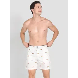 U.S. Polo Assn. White Regular Fit Printed Cotton Boxers-picture-38