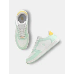 U.S. Polo Assn. Women Colourblocked PU Sneakers-picture-11