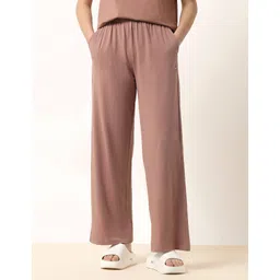 u.s. polo assn. Women Flared Beige Cotton Blend Trousers-picture-12