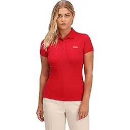 u.s. polo assn. Women's Solid Classic Fit Polo Shirt-picture-20