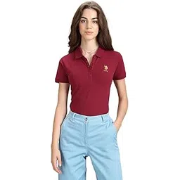 u.s. polo assn. Women's Solid Regular Fit T-Shirt-picture-15