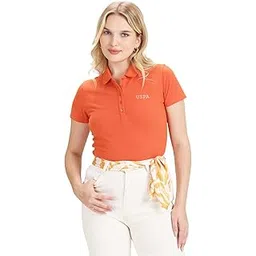 u.s. polo assn. Women's Solid Regular Fit T-Shirt-picture-43
