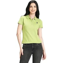 u.s. polo assn. Women's Solid Regular Fit T-Shirt-picture-34