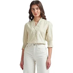 u.s. polo assn. Women's Solid Regular Fit T-Shirt-picture-44