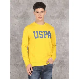 U.S. Polo Assn. Yellow Cotton Regular Fit Printed Sweatshirt-picture-12