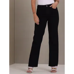 U.S. Polo Assn. Women Black Bootcut Stretchable Jeans-picture-16