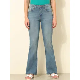 U.S. Polo Assn. Women Women Bootcut Mid-Rise Light Fade Stretchable Jeans-picture-47