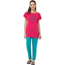 us trendz Women Cotton Printed Night Suit Top Pyjama Set Sleep wear Set Multicolor-picture-26