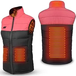 USB Heated Vest Portable Heating Warm Vest Electric Warm Vest Water-Resistant Warm Vest for Men Women-picture-34