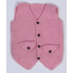 USHA ENTERPRISES Sleeveless Solid Vest - Pink-picture-23