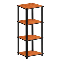 USHA SHRIRAM 4-Tier Side Table Teak Natural Wood - Brown Black-image-35