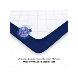 USHA SHRIRAM Blue & White Orthopedic Quilted Queen Size Mattress image 2