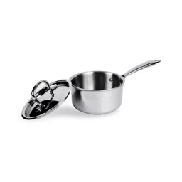 USHA SHRIRAM Triply Stainless Steel Sauce Pan with Lid - Silver-image-21