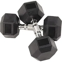 USI UNIVERSAL THE UNBEATABLE Dumbbells Set For Home Gym, Dumbbells Set of 2, Professional Rubber Steel Dumbbell Set, Dumbbell Set For Home Workout, Rubber & Alloy Steel (2.5kg Set of 2 Hex)-image-49