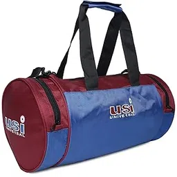 usi universal Duffel Bag Foldable 562DK Gym Bag for Men Women Lightweight with 2 Side Pocket for Travel | Sports Duffle Bags for Travel Swimming Fitness & Workout with Shoulder Strap (Red/Blue)-picture-52
