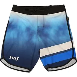 usi universal Shorts for Men, 411PS Sublimated Physique Board Short, Fitness Shorts, Polyester Elastane Construction, Hook & Loop Fly (Size: L, Color: Blue)-picture-42