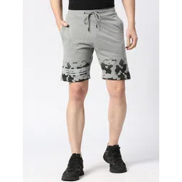 USMC Men Relaxed Fit Graphic Printed Mid-Rise Cotton Sports Shorts-image-7