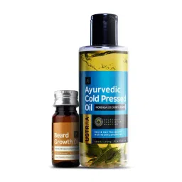 Ustraa Ayurvedic Cold Pressed Oil - 200 ml & Beard Growth Oil - 35 ml-picture-30