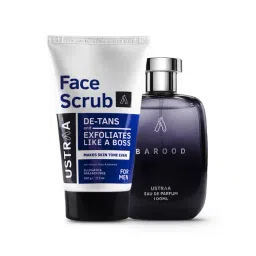 Ustraa Barood Eau De Parfum & De-Tans Face Scrub - Set of 2-picture-20