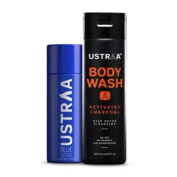 Ustraa Blue Deodorant & Activated Charcoal Body Wash-picture-32
