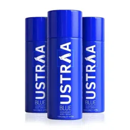 Ustraa Blue Deodorant Body Spray (Set of 3)-picture-48