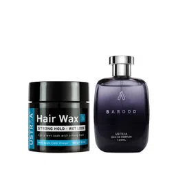Ustraa Men Set of Barood Eau De Parfum 100 ml + Strong Hold Wet Look Hair Wax 100 g-picture-33