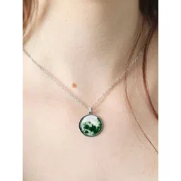 Utkarsh Silver-Plated Circular Pendants with Chains-picture-29