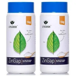 Utkarsh ZinGap 1kg Zn 12% EDTA Chelated 100% Water Soluble Foliar Spray Fertilizer (Pack of 2)-picture-35