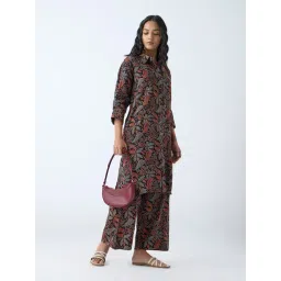 Utsa by Westside Maroon Nature-Inspired Straight Kurta-picture-15