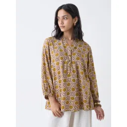 Utsa by Westside Mustard Printed Tunic-picture-28