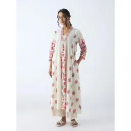 Utsa by Westside Off-White Suzani Pattern A-Line Kurta-picture-27