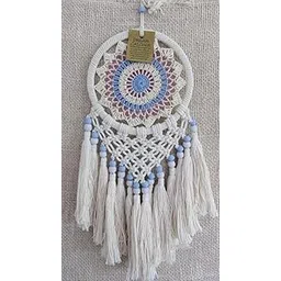 UVID Art and Craft Supplies Cotton Dream Catcher (15 inch, White)-picture-34