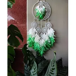 UVID ART AND CRAFT SUPPLIES Dream Catcher, Green, Fabric, Native American, Bohemian/Artisanal, Hanging Ornaments-picture-10