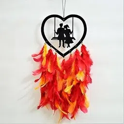 UVID Art and Craft Supplies Feather Dream Catcher (10 inch, Red) BZ_UVIDHEARTDREAMCATCHER-picture-37